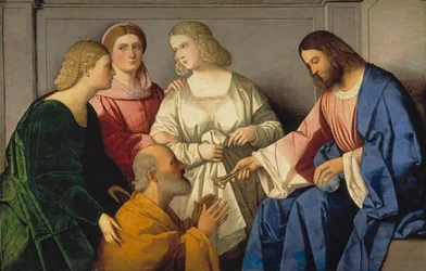Christus geeft de sleutels aan Sint Petrus