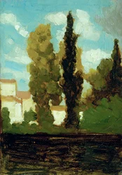 Studie van een dorp, c.1860