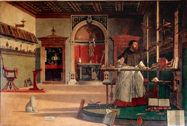 Sint Augustinus in zijn kantoor (De visioen van Sint Augustinus)