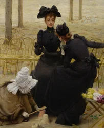 Gesprek in de Jardin du Luxembourg, 1892