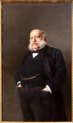 Portret van de uitgever Emilio Treves