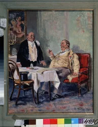 In een restaurant