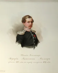 Portret van Eduard Antonovich Moller (1820-1879) (Uit het Album van de Keizerlijke Huzaren)