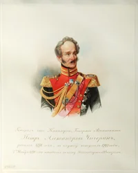 Portret van Generaal Pyotr Alexandrovich Chicherin (Uit het Album van de Keizerlijke Paardengarde)