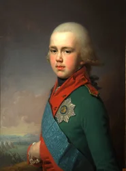 Portret van groothertog Constantijn Pavlovitsj van Rusland 1779-1831, 1795