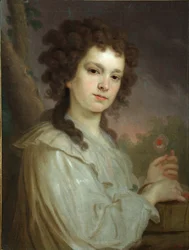 Portret van Olga Kuzminichna Filippova 1772-1829, 1790