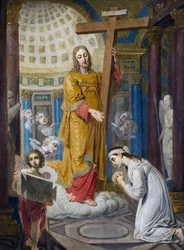 De verschijning van Christus met het kruis aan Ekaterina Filippovna Tatarinova
