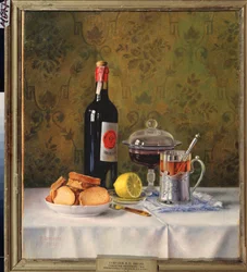Een glas thee. Stilleven
