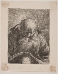 Lezende oude Man