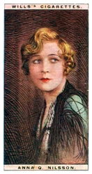 Anna Quirentia Nilsson 1888-1974, Zweeds-Amerikaanse actrice, 1928