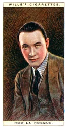 Rod la Rocque 1896-1969, Amerikaanse acteur, 1928