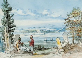 Uitzicht op de Dardanellen, 1869
