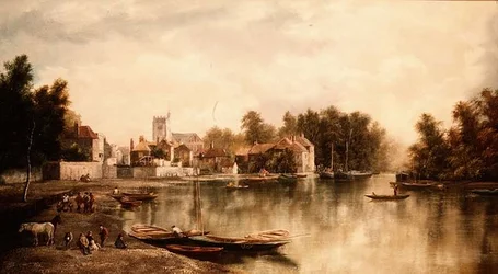 Uitzicht op Twickenham, een van een paar