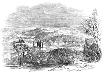 Reinhardtsbrunn, Gotha - uit de tekening van Zijne Koninklijke Hoogheid Prins Albert