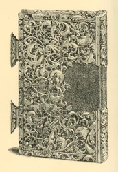 Zilveren vergulde boekomslag, 1881