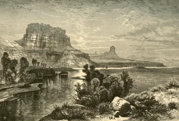 Kliffen van Green River, 1874