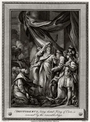 Aristodemus, gekozen tot Koning van Kreta, wordt gekroond door de eerbiedwaardige Wijzen, 1777