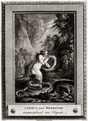 Cadmus en Hermione, veranderd in slangen, 1776
