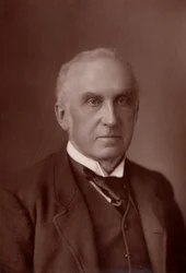 Charles Russell, eerste Baron Russell van Killowen (1832-1900) Engelse advocaat. Lord Chief Justice van Engeland vanaf 1894 (woodburytype)