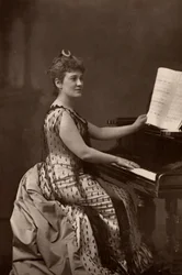 Madame Nordica (Lilian Norton) (1857-1914) Amerikaanse sopraan. (woodburytype)