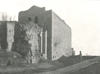 Toren van waaruit Sint Paulus in een mand afdaalde, Damascus, Ottomaans Syrië, 1895