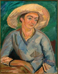 Vrouw met hoed (Oda Rösler)