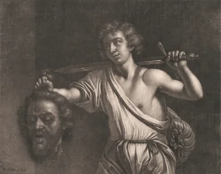 David met het hoofd van Goliath