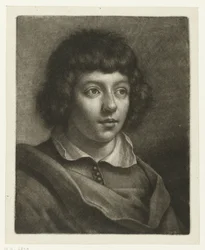 Jongen met een gevouwen kraag