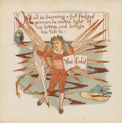Illustratie voor Pothooks and Perseverance door Walter Crane