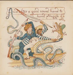 Illustratie voor Pothooks and Perseverance door Walter Crane