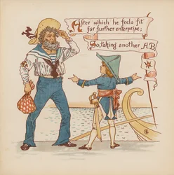 Illustratie voor Pothooks and Perseverance door Walter Crane