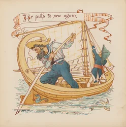 Illustratie voor Pothooks and Perseverance door Walter Crane