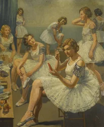 Voorbereiding voor het ballet