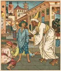 Aladdins prentenboek, Arabische Nachten, 1878 (illustratie)
