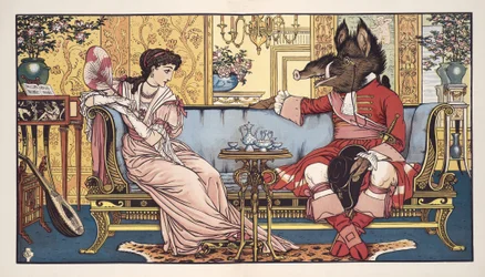 Belle en het Beest, uitgegeven 1874