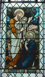 "Voed mijn schapen" door Walter Crane (1845-1915)
