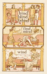 Rijmwoorden eindigend op de letter D. Een spelletje blindemannetje. De Gouden primer.