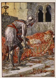 Sir Lancelot in de Kapel Perilous, uit 