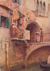 Een antiekwinkel, Venetië, ca. 1900 1913