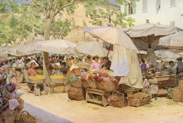 Markt, Nice, Frankrijk