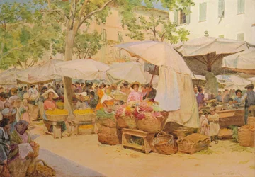De Markt in Nice, c1910, 1912