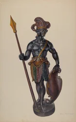 Sigarenwinkel Indiaan, ca. 1937
