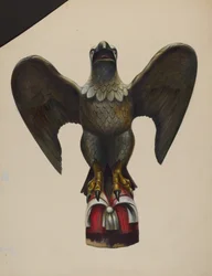 Pilothuisfiguur Adelaar, ca. 1937