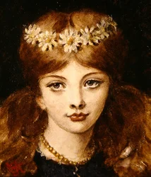 Portret van Alice Knewstub, de dochter van de kunstenaar