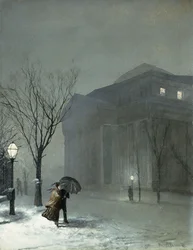 Albany in de Sneeuw