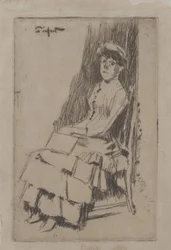 Portret van Agnes Oldfield