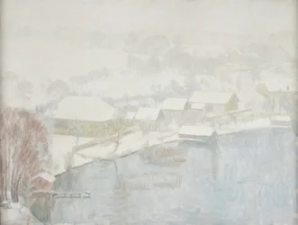 Winterlandschap aan het Meer