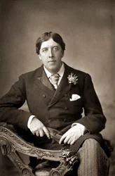 Oscar Wilde, Ierse schrijver, humorist en toneelschrijver, ca. 1890