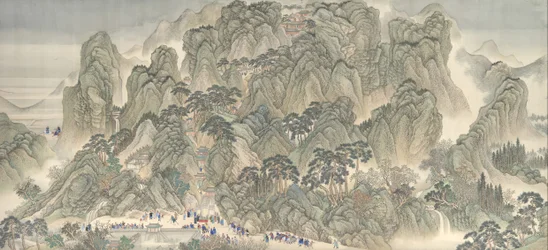 De zuidelijke inspectietour van keizer Kangxi, Rol Drie: Jinan naar de berg Tai, dateerbaar tot 1698