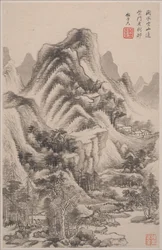 Landschappen in de stijlen van oude meesters, gedateerd 1668